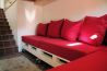 Ferienhaus Schlossblick - ChillOut Zone im Kellerbereich